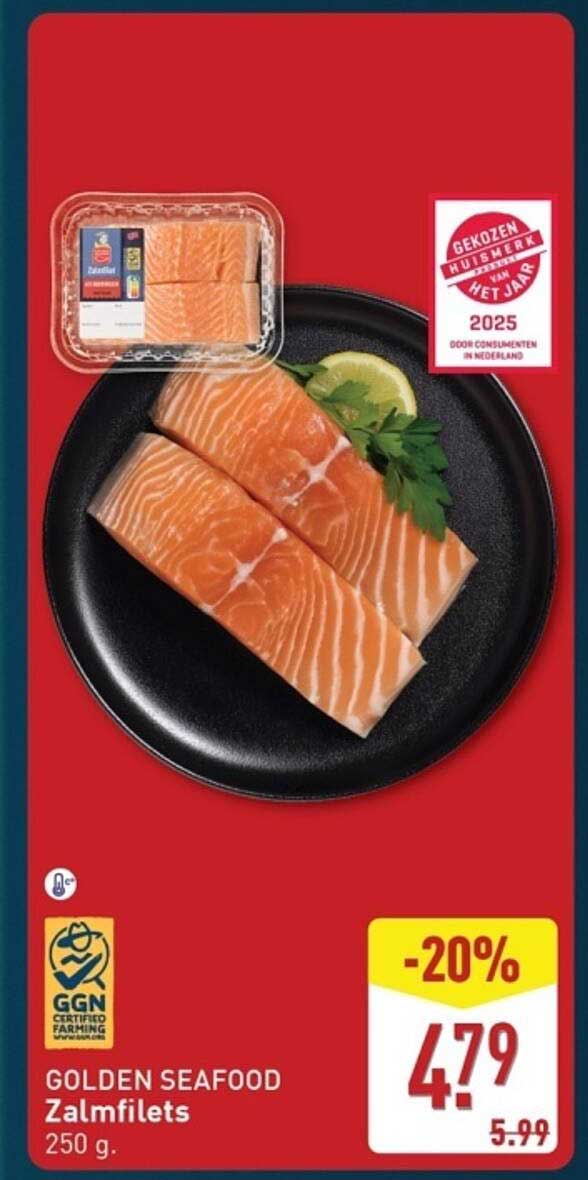 GOLDEN SEAFOOD Zalmfilets 250 g
