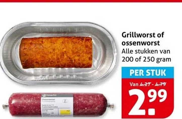 Grillworst of ossenworst