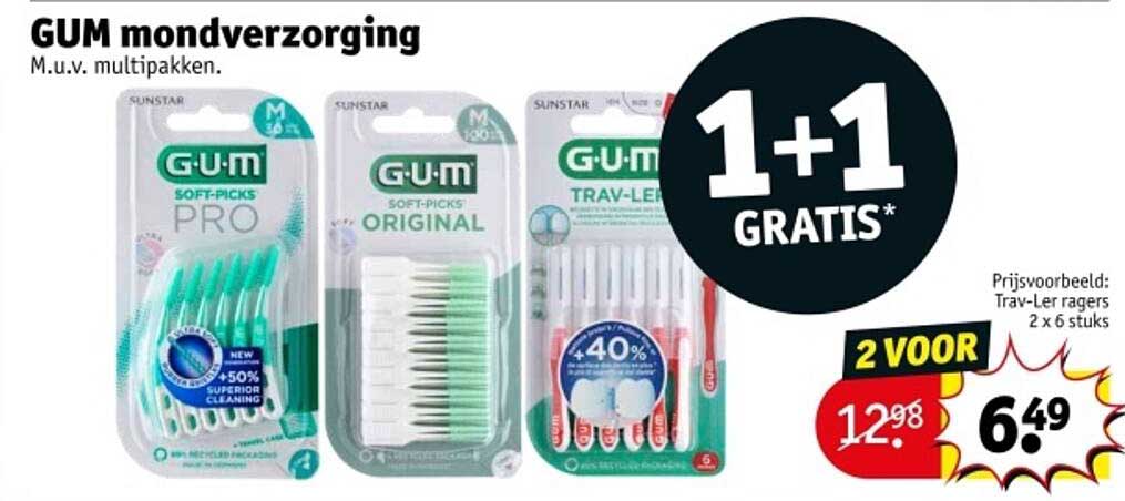 GUM mondverzorging M.u.v. multipakken.