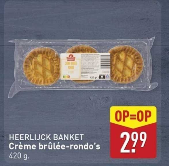 HEERLIJK BANKET Crème brûlée-rondo's 420 g.