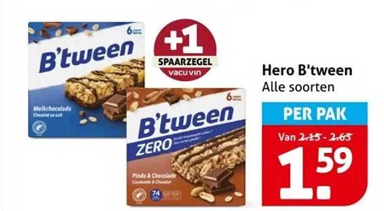 Hero B'tween Alle soorten