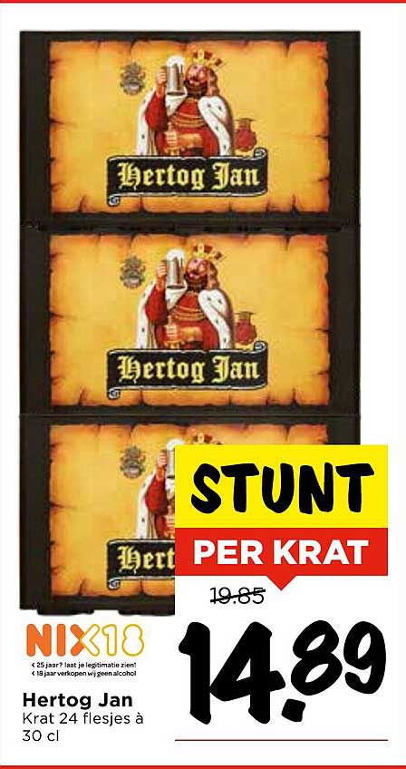 Hertog Jan Krat 24 flesjes à 30 cl