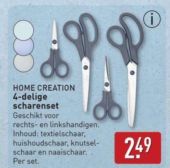 HOME CREATION 4-delige scharen set