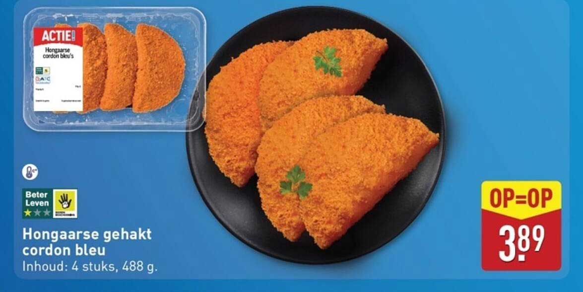Hongaarse gehakt cordon bleu