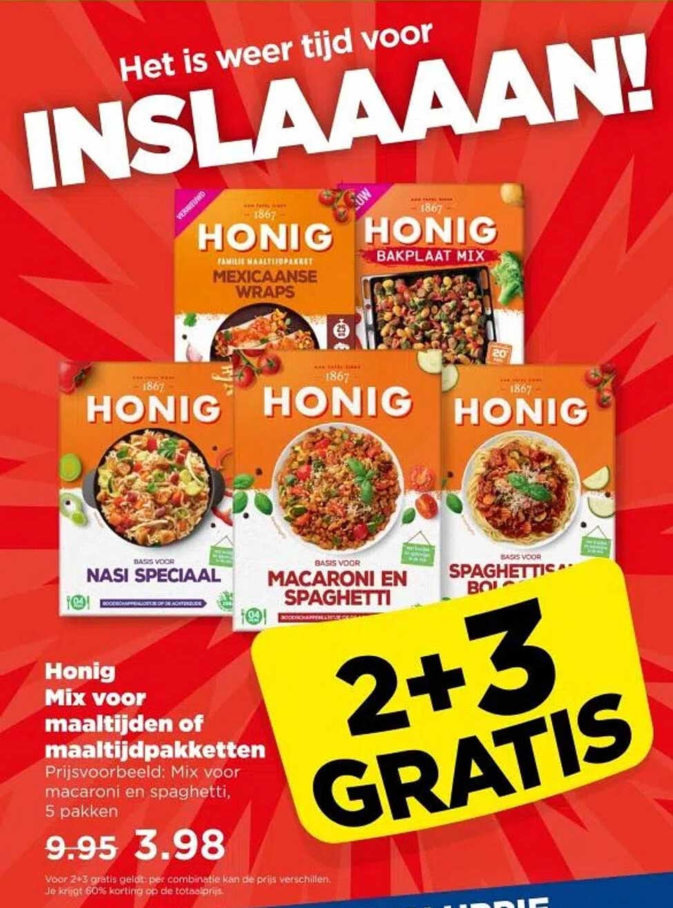 Honig Mix voor maaltijden of maaltijdpakketten
