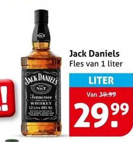 Jack Daniels Fles van 1 liter