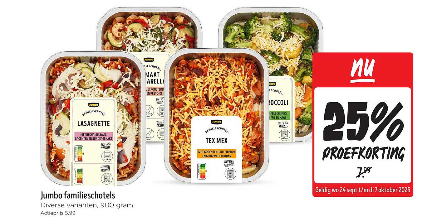 Jumbo familischotels Diverse varianten, 900 gram
