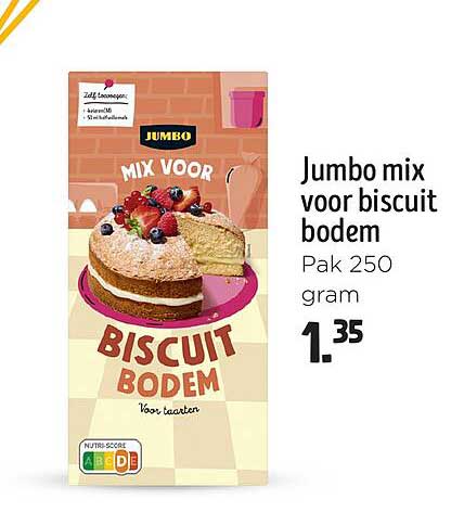 Jumbo mix voor biscuit bodem