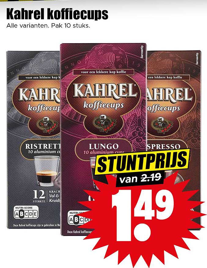 Kahrel koffiecups