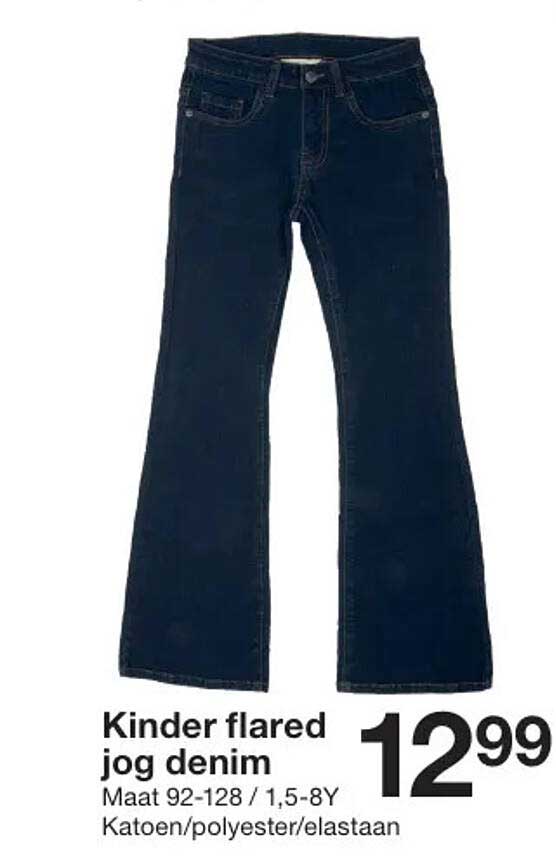 Kinder flared jog denim