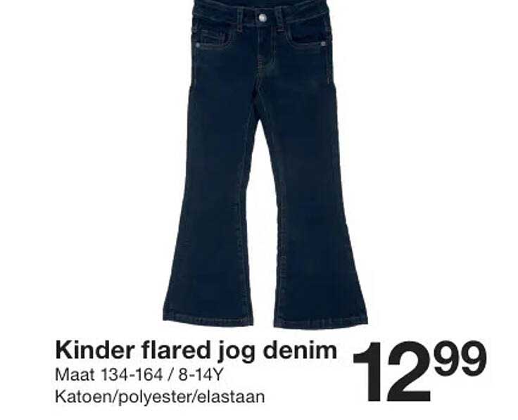 Kinder flared jog denim