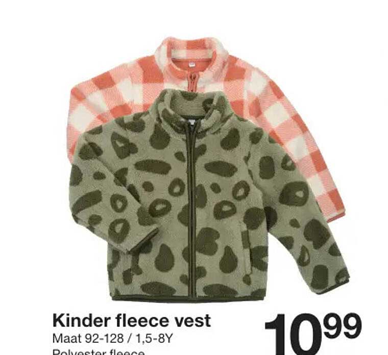 Kinder fleece vest