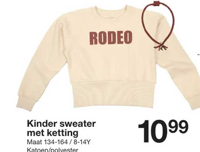 Kinder sweater met ketting