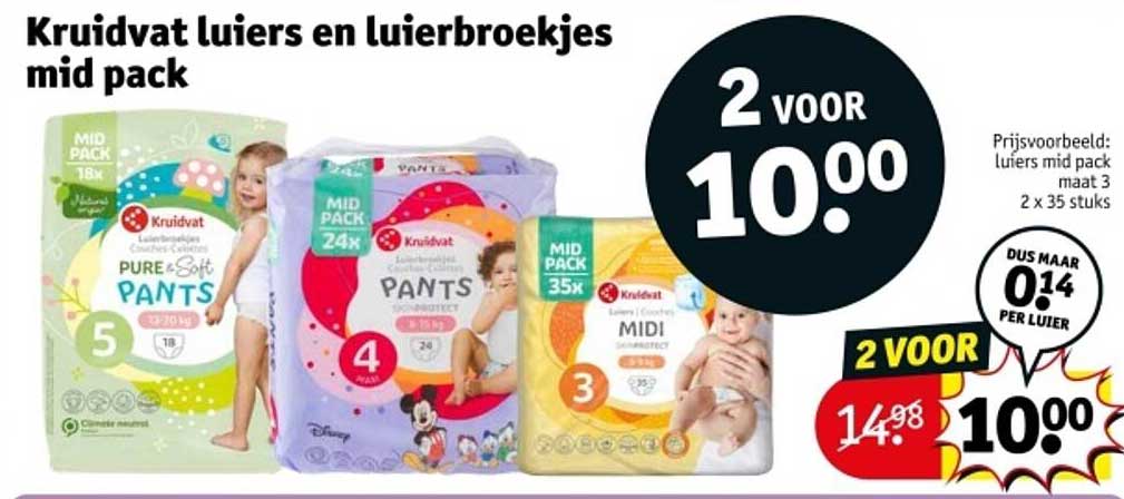 Kruidvat luierbroekjes mid pack