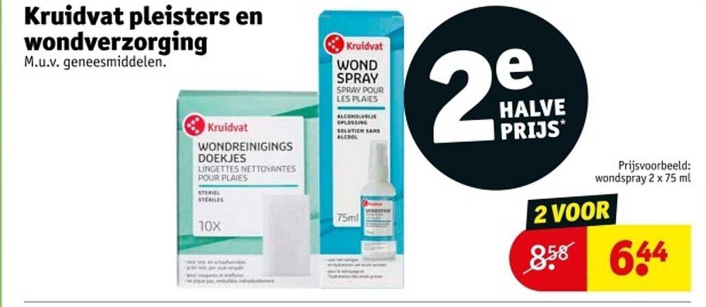 Kruidvat pleisters en wondverzorging
