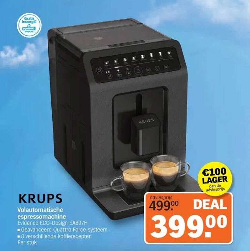 KRUPS Volautomatische espressomachine Evidence ECO-Design EA897H
