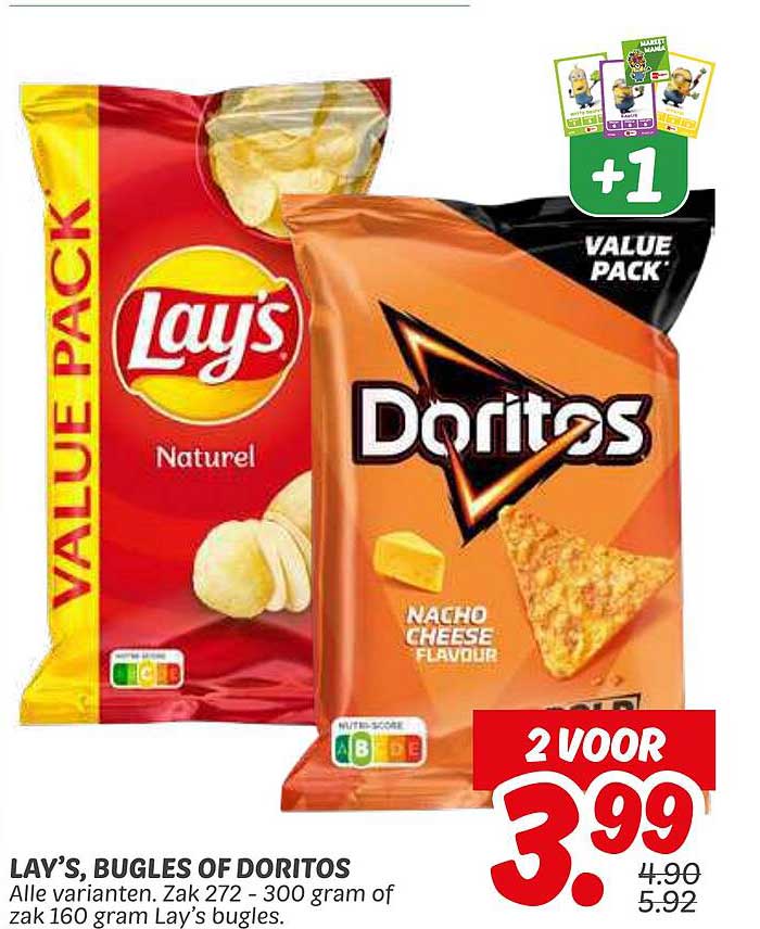 LAY'S, BUGLES OF DORITOS