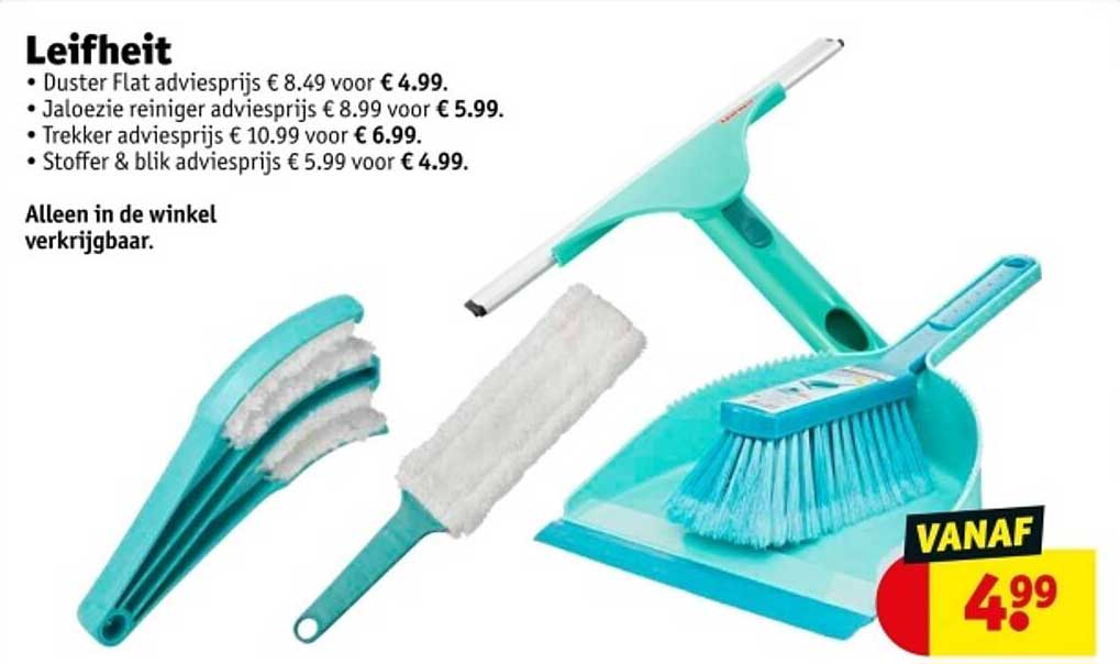 Leifheit Duster Flat € 8.49 voor € 4.99