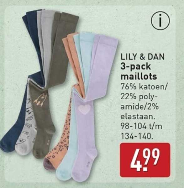 LILY & DAN 3-pack maillots
