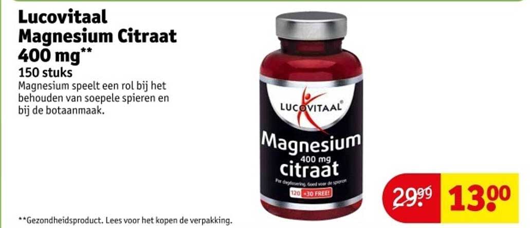 Lucovitaal Magnesium Citraat 400 mg