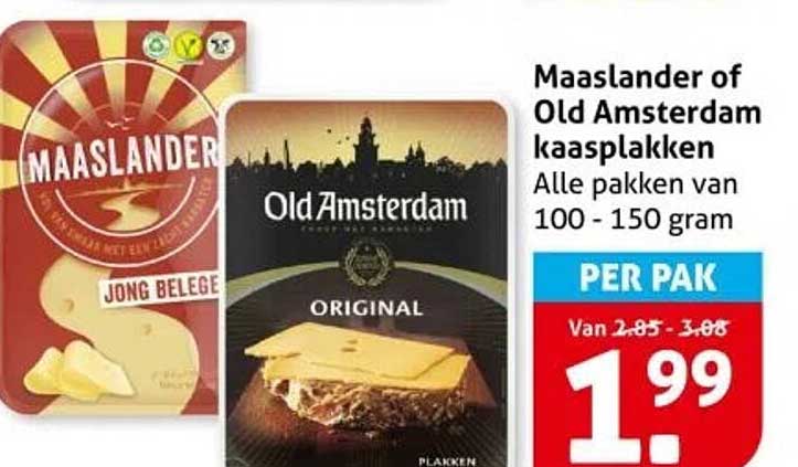 Maaslander of Old Amsterdam kaasplakken