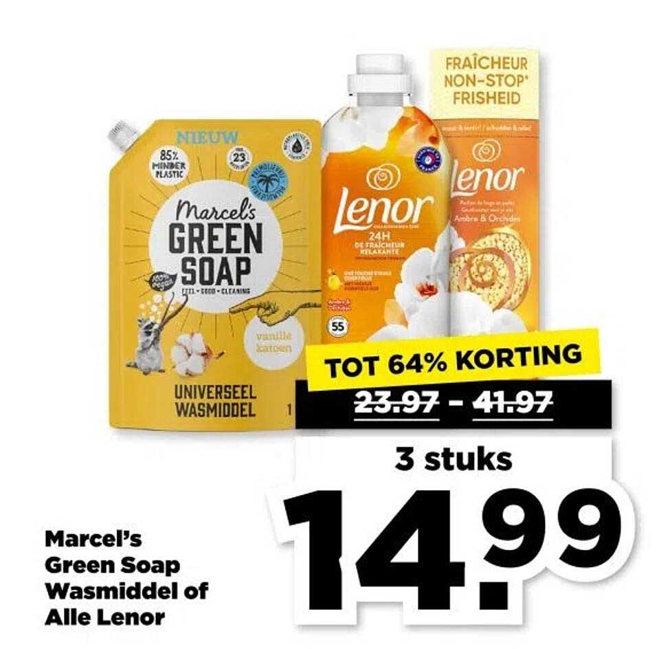 Marcel's Green Soap Wasmiddel of Alle Lenor