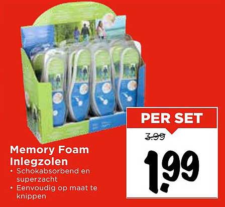 Memory Foam Inlegzolen