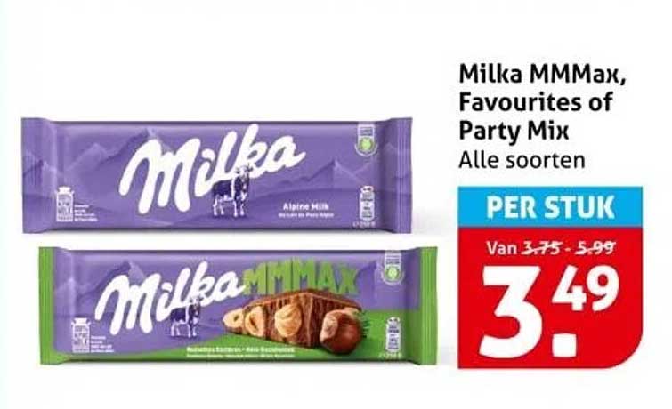 Milka MMMax, Favourites of Party Mix