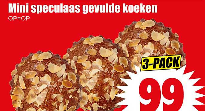 Mini speculaas gevulde koeken