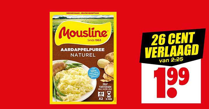 Mousline Aardappelpuree Natuur