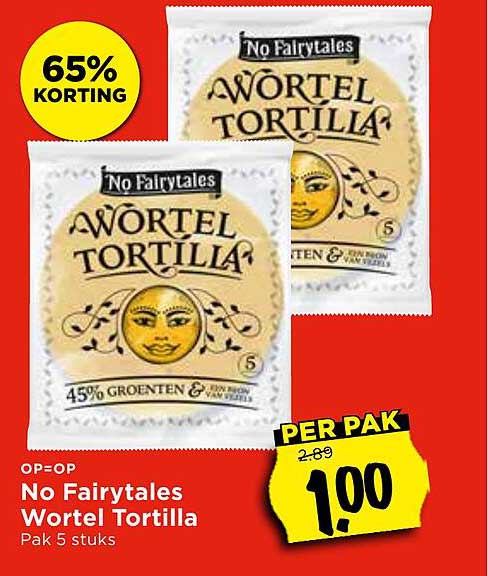 No Fairytales Wortel Tortilla Pak 5 stuks