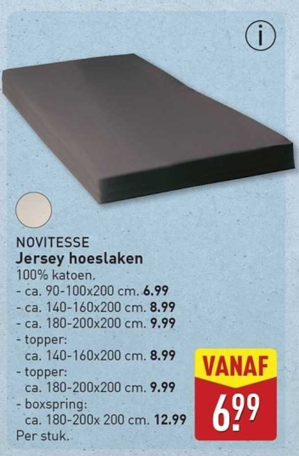 NOVITESSE Jersey hoeslaken