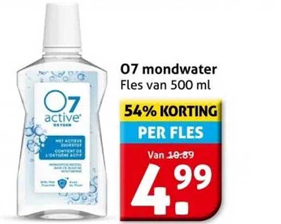 O7 mondwater Fles van 500 ml