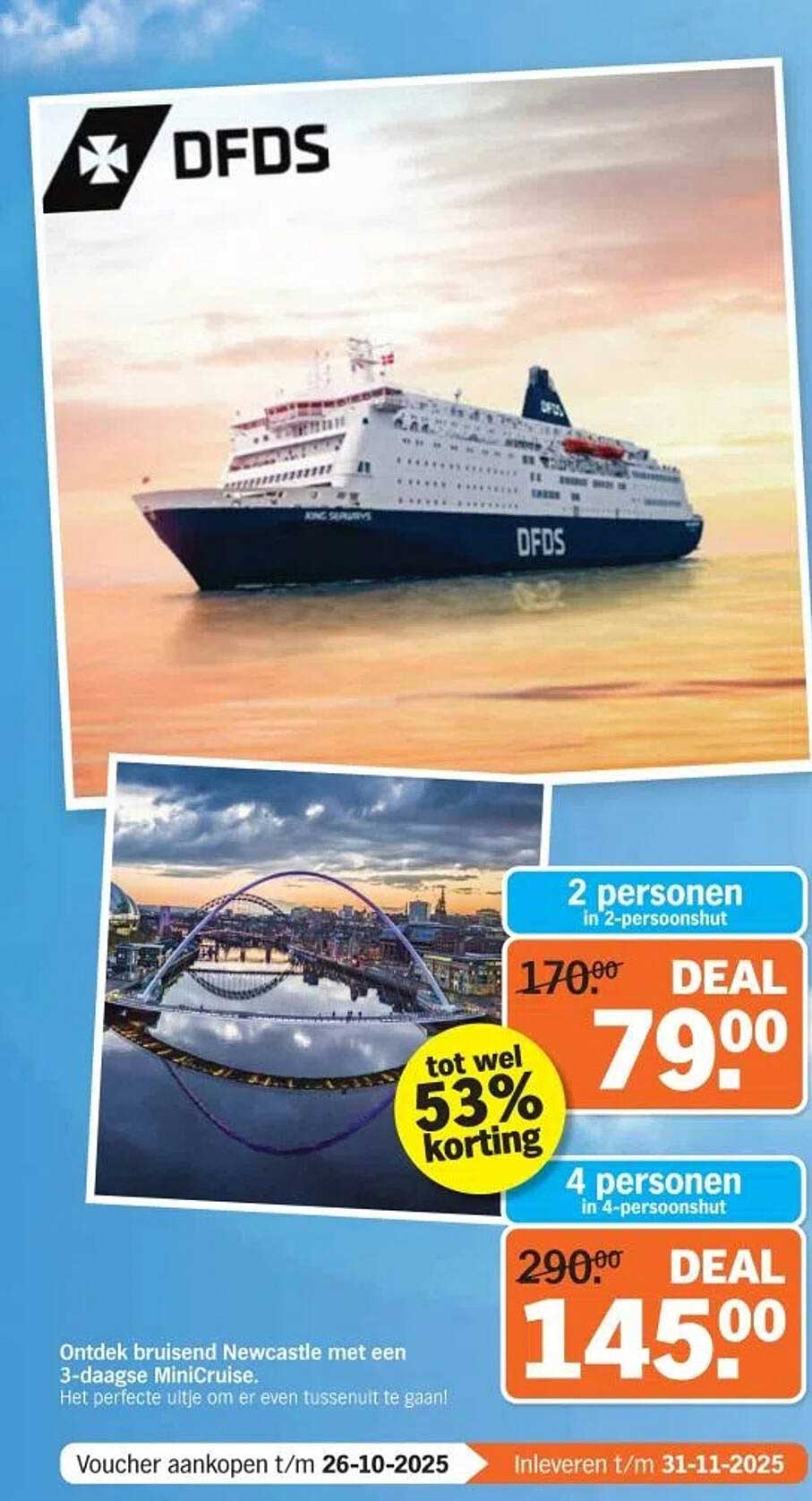 Ontdek bruisend Newcastle met een 3-daagse MiniCruise.