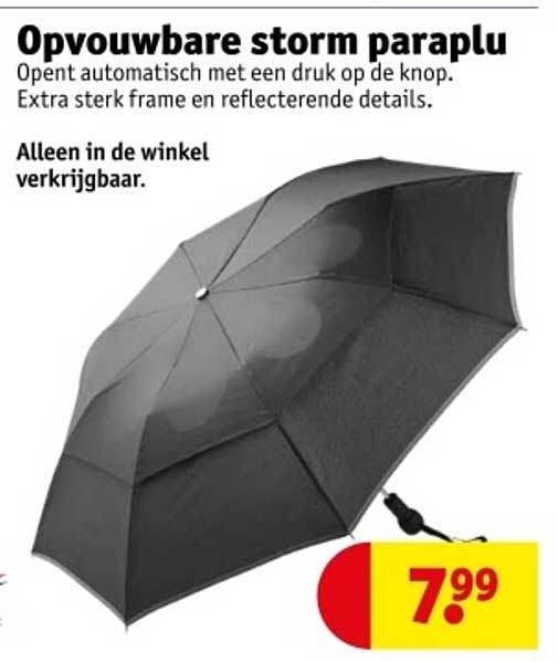 Opvouwbare storm paraplu