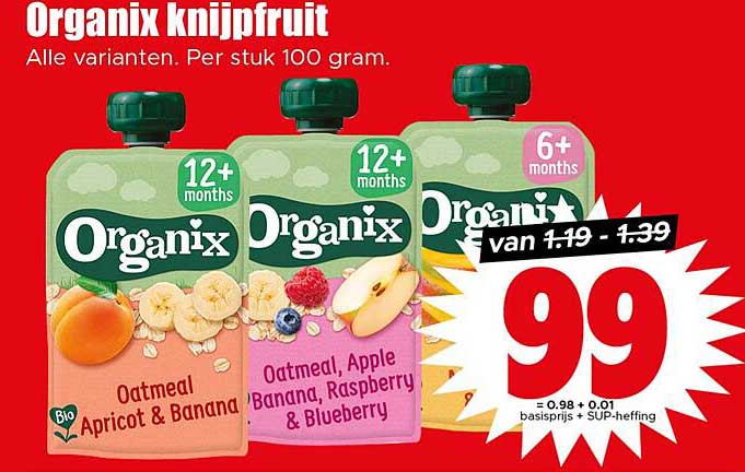 Organix knijpfruit