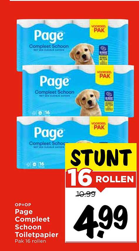 Page Compleet Schoon Toiletpapier