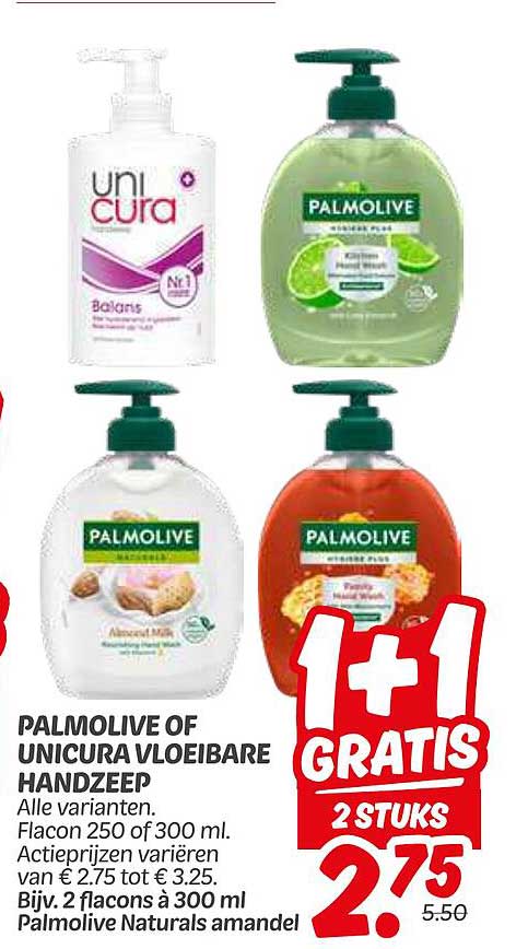 PALMOLIVE OF UNICURA VLOEIBARE HANDZEAP