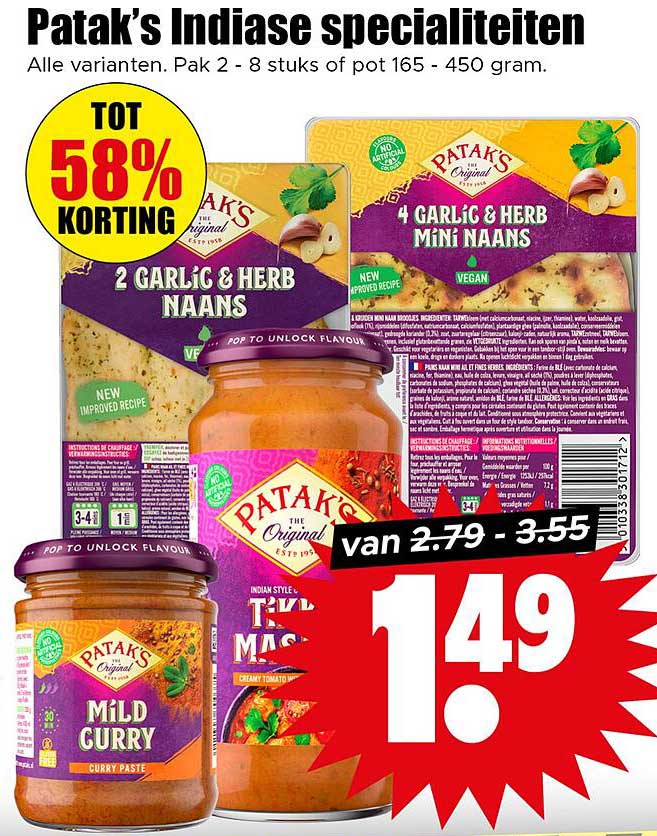 Patak's Indiase specialiteiten