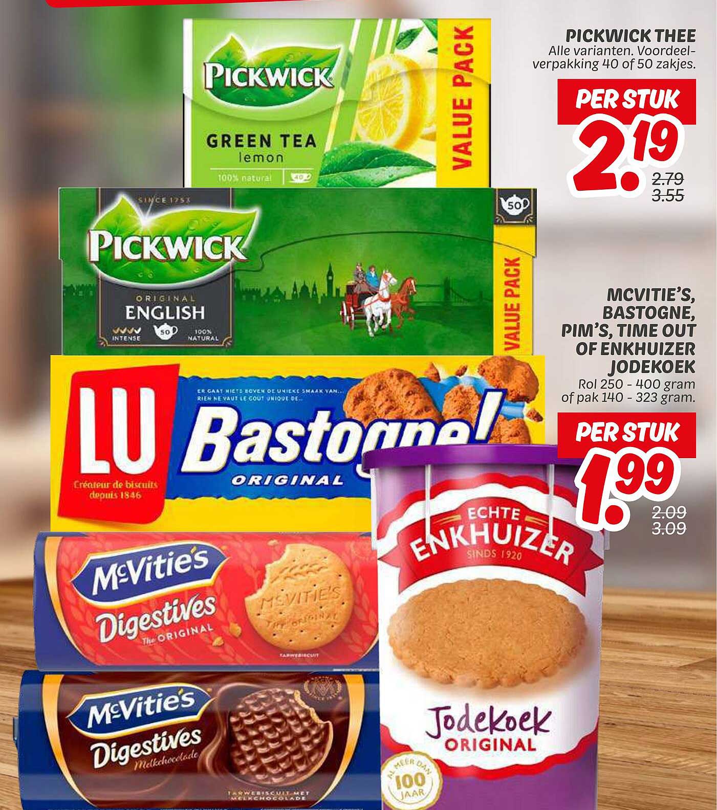 Pickwick Thee diverse varianten