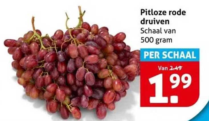 Pitloze rode druiven