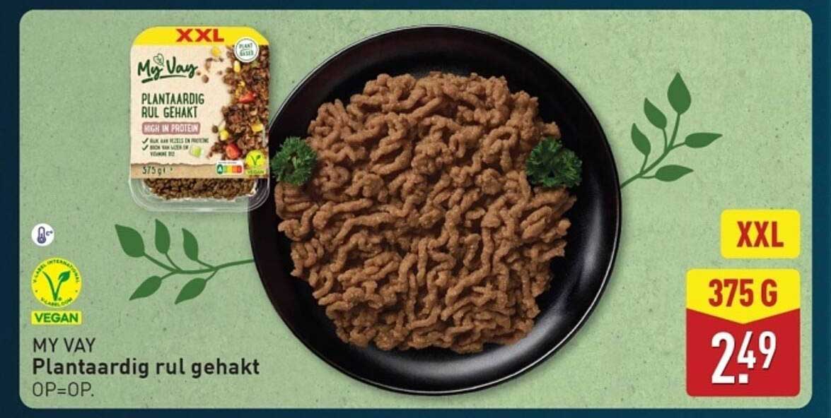 Plantaardig rul gehakt