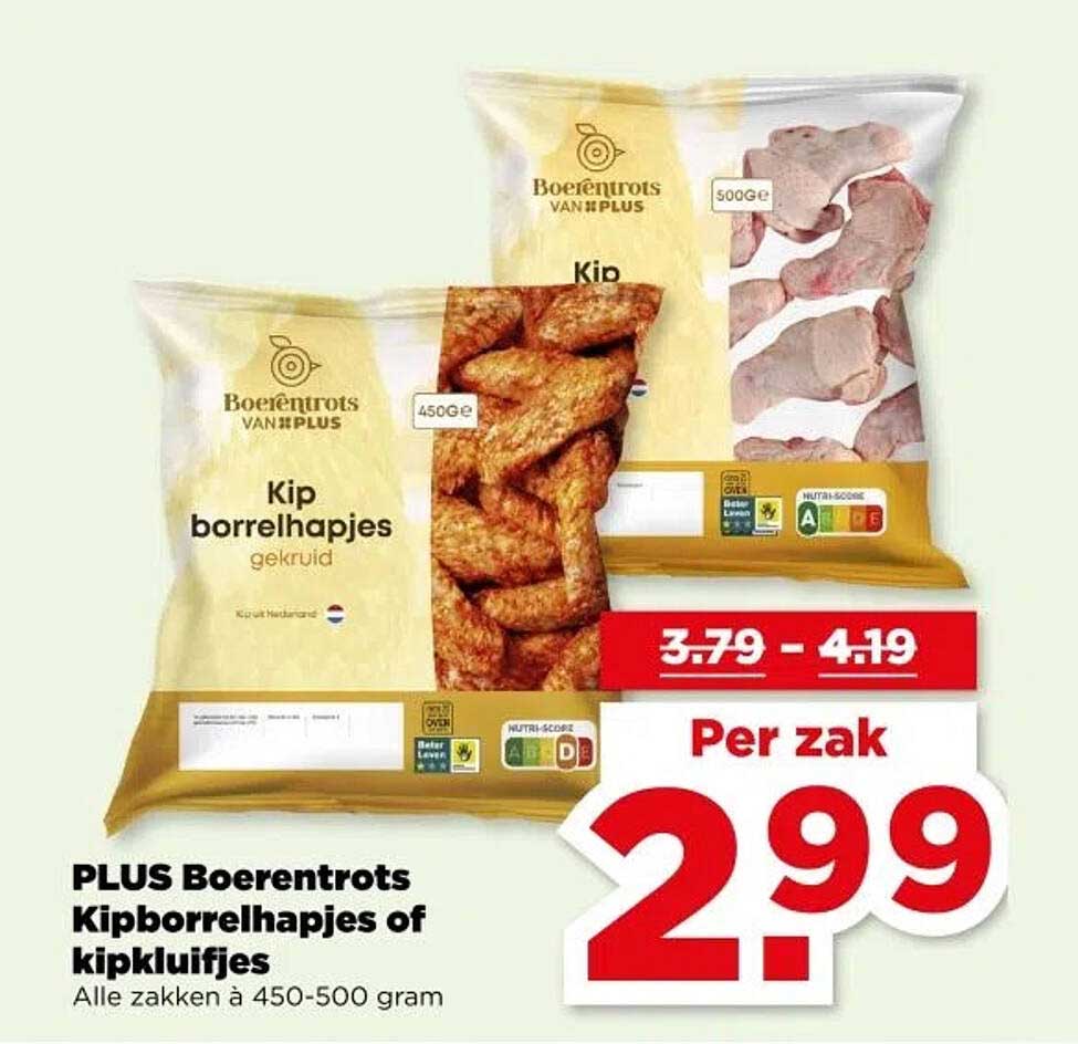 PLUS Boerenbrot Kipborrelhapjes of kipkluifjes