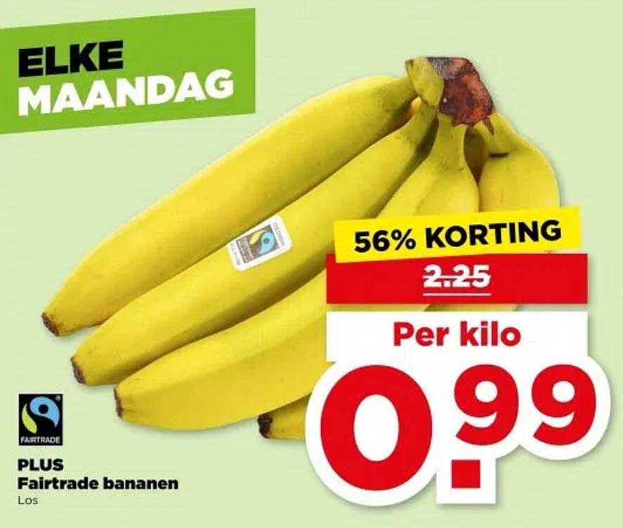 PLUS Fairtrade bananen