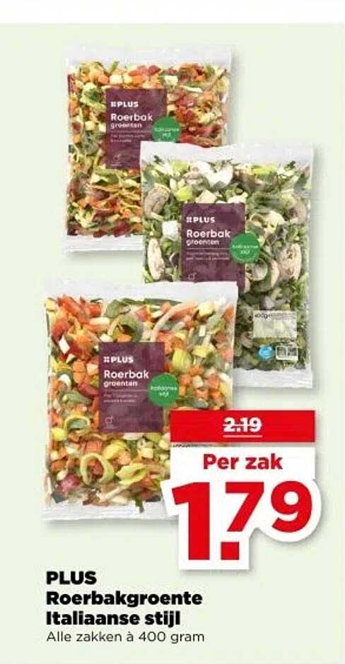 PLUS Roerbakgroente Italiaanse stijl