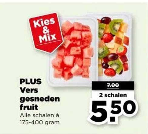 PLUS Vers gesneden fruit