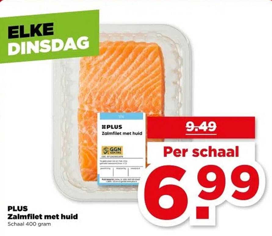 PLUS Zalmfilet met huid