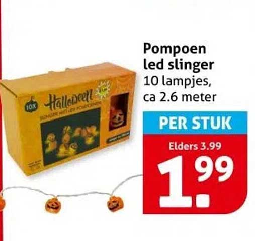 Pompoen led slinger