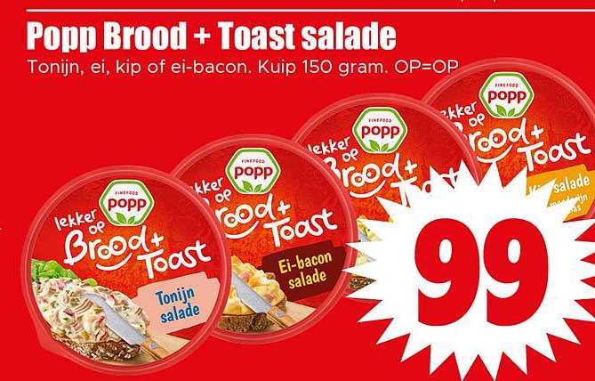 Popp Brood + Toast salade