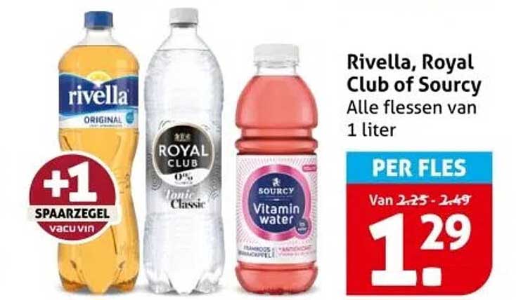 Rivella, Royal Club of Sourcy - Alle flessen van 1 liter